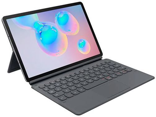 Originele Samsung Book Cover Galaxy Tab S6 Hoes met Toetsenbord Grijs afbeelding 4