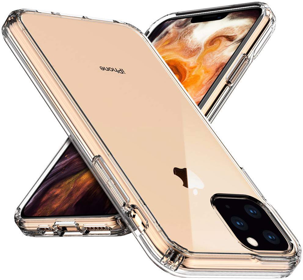 Apple iPhone 11 Pro Max Hoesje Armor Back Cover Transparant afbeelding 2