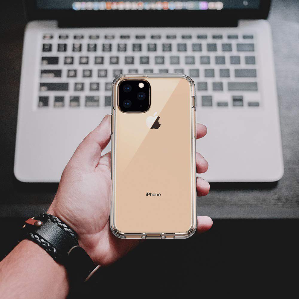 Apple iPhone 11 Pro Max Hoesje Armor Back Cover Transparant afbeelding 4