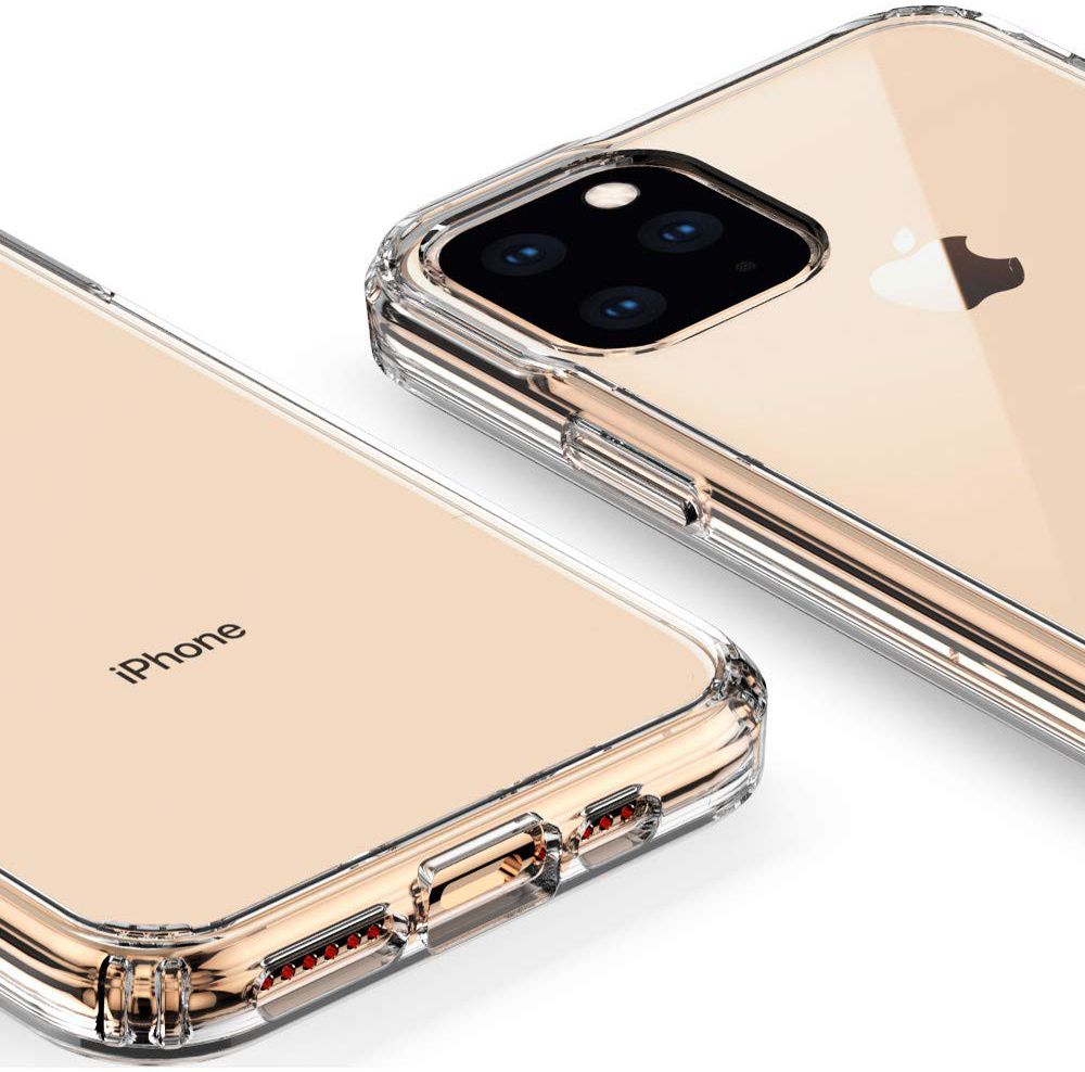 Apple iPhone 11 Pro Max Hoesje Armor Back Cover Transparant afbeelding 6