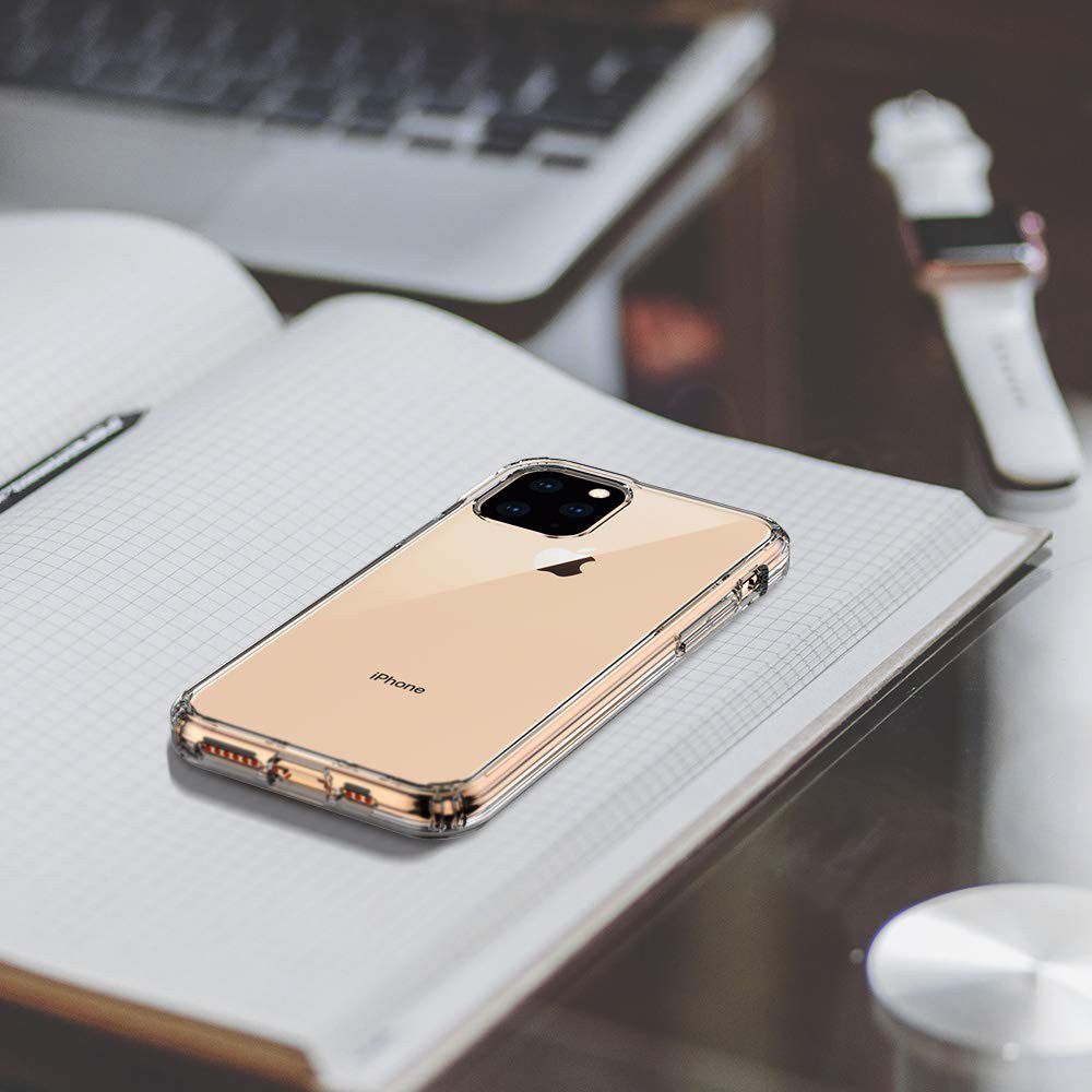 Apple iPhone 11 Pro Max Hoesje Armor Back Cover Transparant afbeelding 9