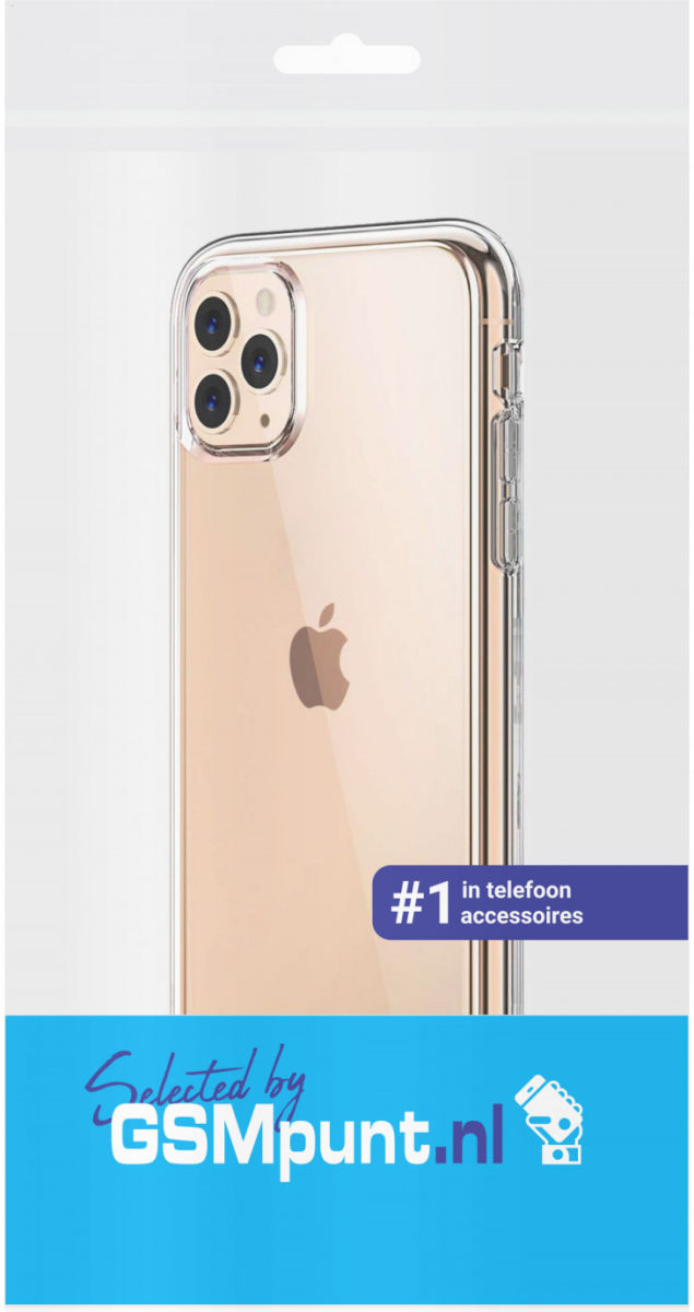Apple iPhone 11 Pro Max Hoesje Armor Back Cover Transparant afbeelding 3