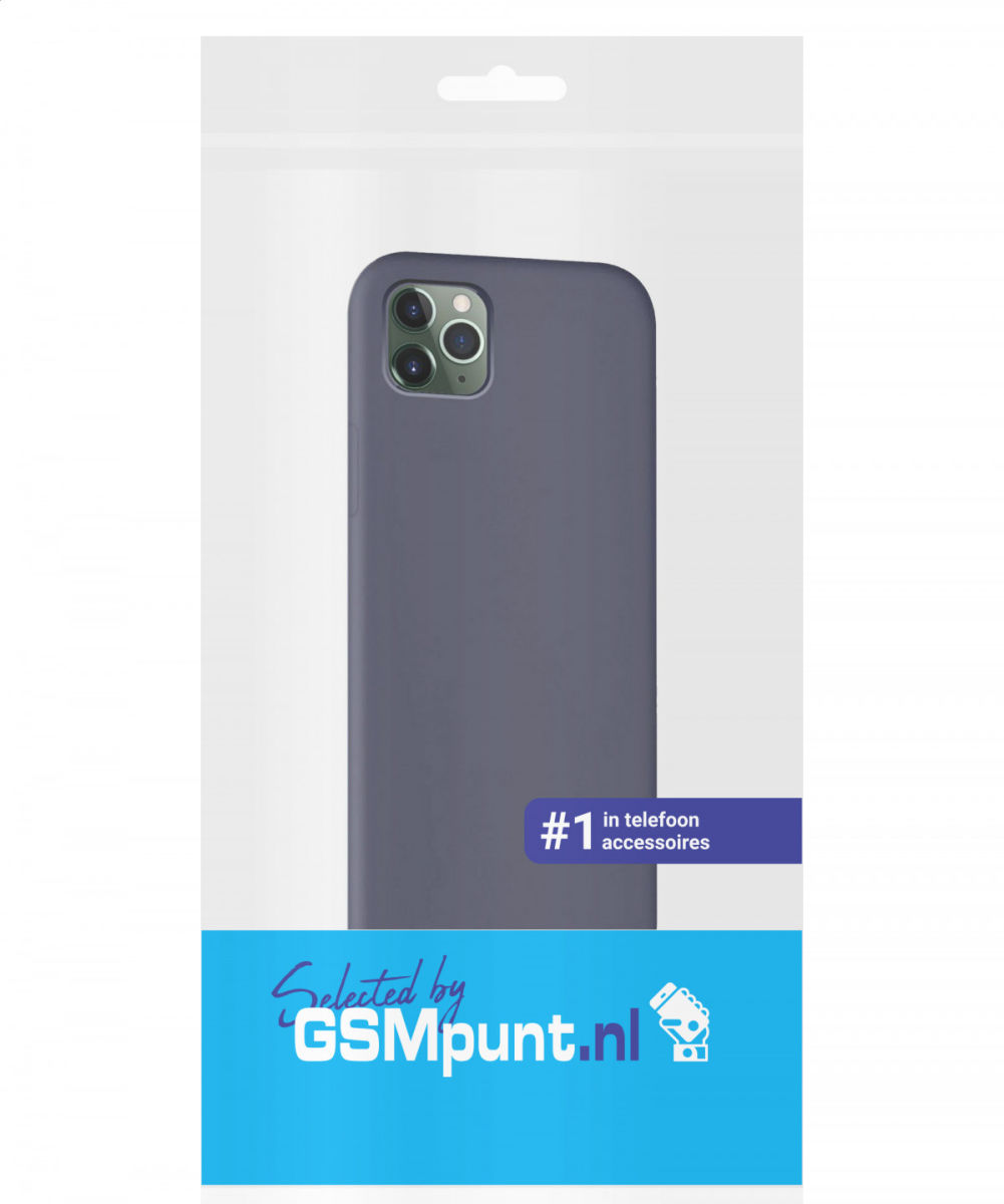 Apple iPhone 11 Pro Full Covered Siliconen Hoesje Donkerblauw afbeelding 7