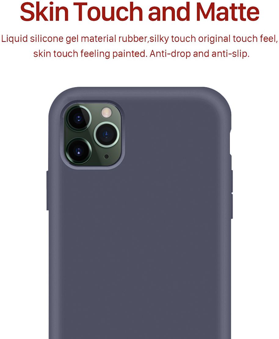 Apple iPhone 11 Pro Full Covered Siliconen Hoesje Donkerblauw afbeelding 3