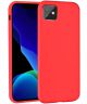 Apple iPhone 11 Hoesje Full Covered Siliconen Rood