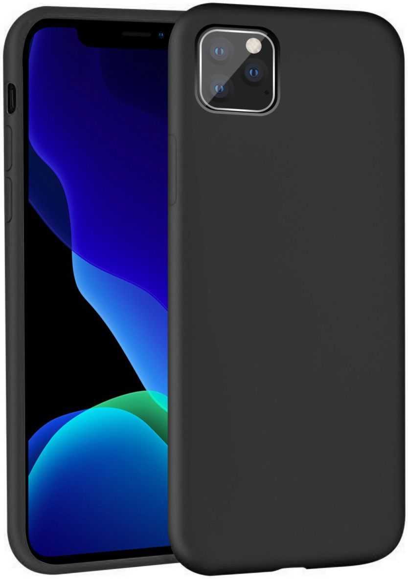 Apple iPhone 11 Pro Max Full Covered Siliconen Hoesje Zwart afbeelding 1