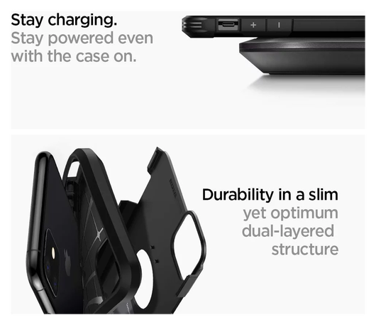 Spigen Tough Armor Apple iPhone 11 Hoesje Zwart afbeelding 6