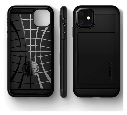 Spigen Slim Armor CS Apple iPhone 11 Hoesje Zwart afbeelding 3