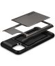 Spigen Slim Armor Card Holder Case Apple iPhone 11 Hoesje Gunmetal