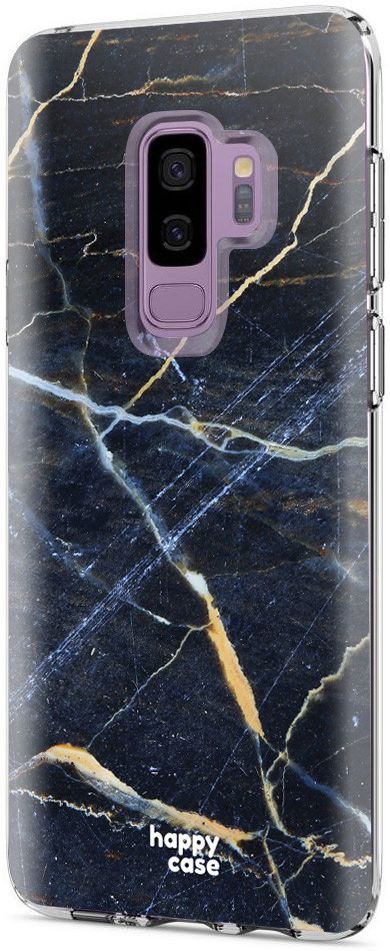 HappyCase Samsung Galaxy S9 Plus Flexibel TPU Hoesje Donker Marmer afbeelding 5