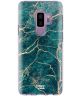 HappyCase Samsung Galaxy S9 Plus Flexibel TPU Hoesje Aqua Marmer Print
