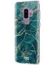 HappyCase Samsung Galaxy S9 Plus Flexibel TPU Hoesje Aqua Marmer Print