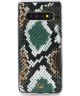Mobilize Velvet Clutch Samsung Galaxy S10 Hoesje Green Snake