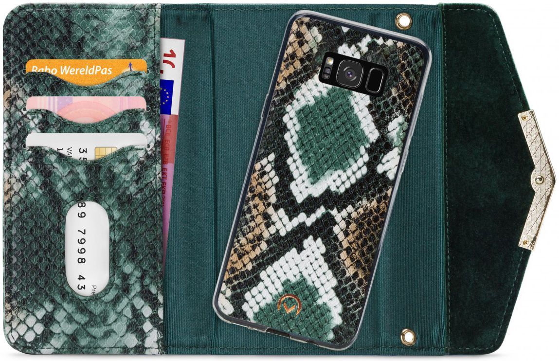 Mobilize Velvet Clutch Samsung Galaxy S8 Hoesje Green Snake afbeelding 1