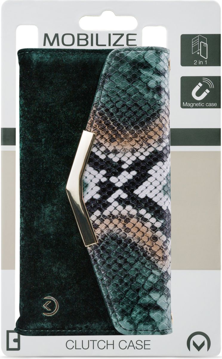 Mobilize Velvet Clutch Samsung Galaxy S8 Hoesje Green Snake afbeelding 7
