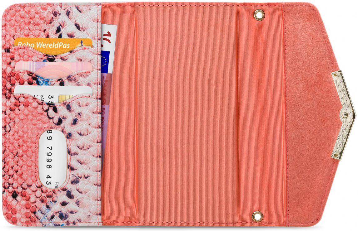 Mobilize Velvet Clutch Samsung Galaxy A40 Hoesje Coral Snake afbeelding 4