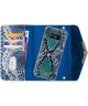 Mobilize Velvet Clutch Samsung Galaxy S8 Hoesje Royal Blue Snake