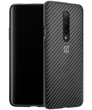 Originele OnePlus 7 Pro Bumper Case Karbon Zwart Hoesjes