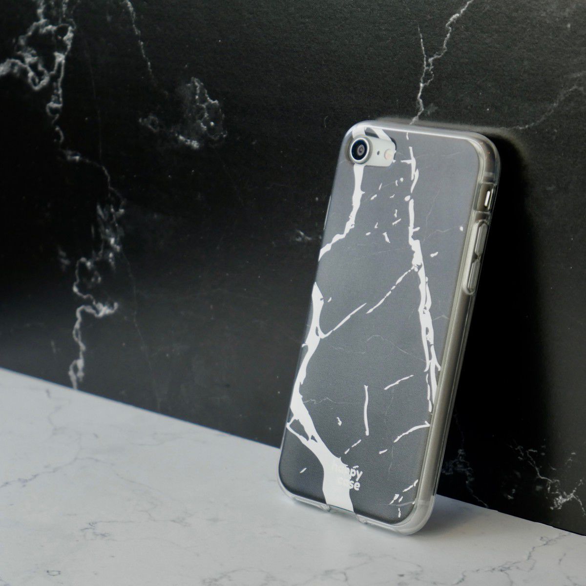 HappyCase Apple iPhone 8 Flexibel TPU Hoesje Marmer print afbeelding 6