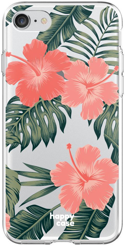 HappyCase Apple iPhone 8 Flexibel TPU Hoesje Tropic Vibe Print afbeelding 1