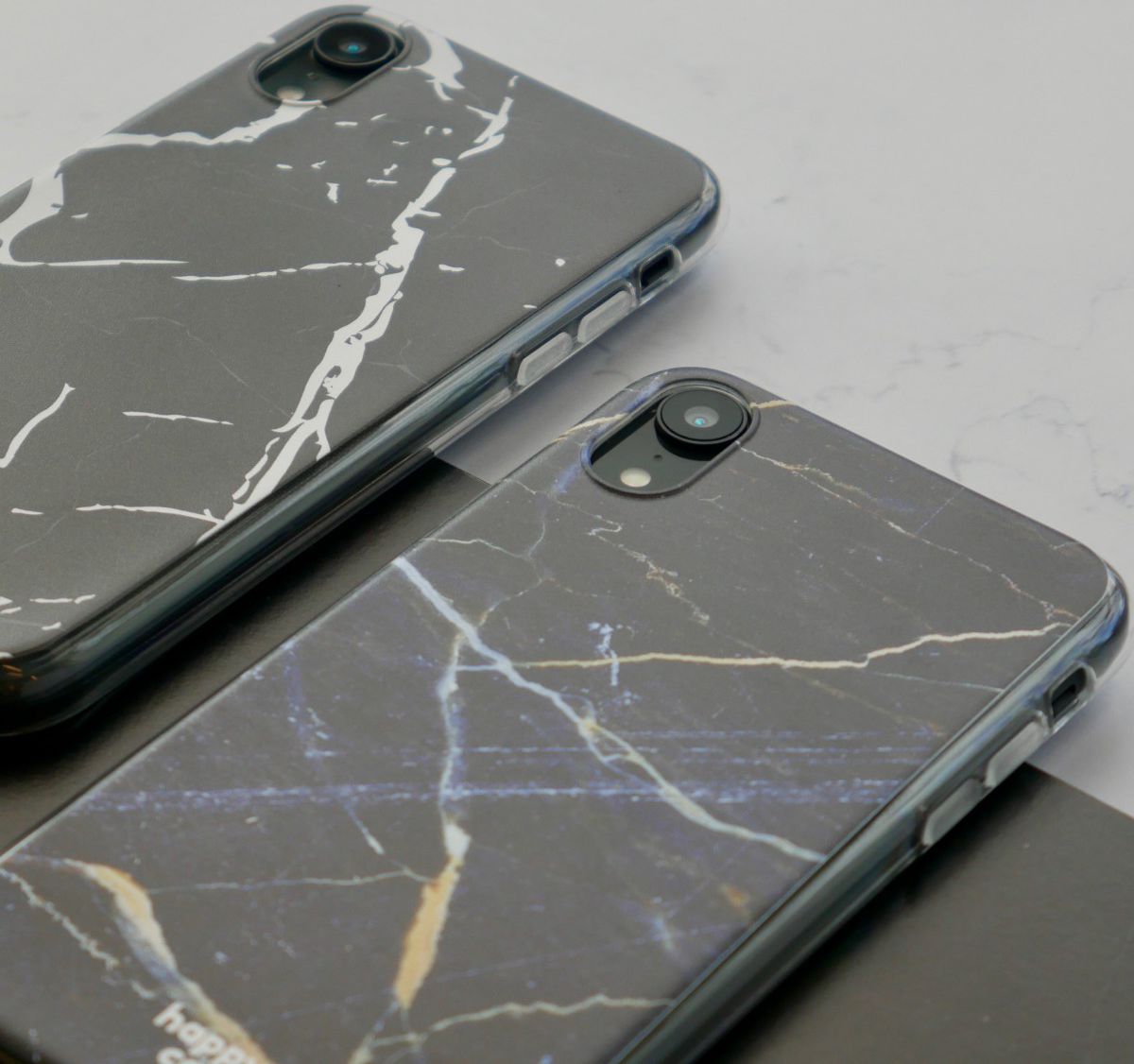HappyCase Apple iPhone XR Hoesje Flexibel TPU Donker Marmer Print afbeelding 9