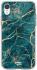 HappyCase Apple iPhone XR Hoesje Flexibel TPU Aqua Marmer Print afbeelding 1