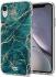 HappyCase Apple iPhone XR Hoesje Flexibel TPU Aqua Marmer Print afbeelding 2