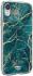HappyCase Apple iPhone XR Hoesje Flexibel TPU Aqua Marmer Print afbeelding 6