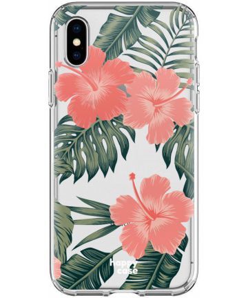 HappyCase Apple iPhone XS Flexibel TPU Hoesje Tropic Vibe Print Hoesjes