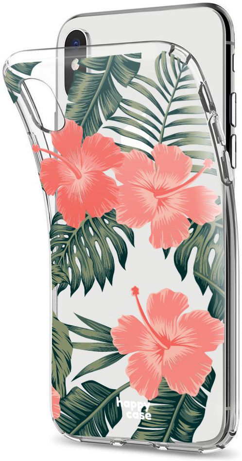 HappyCase Apple iPhone XS Flexibel TPU Hoesje Tropic Vibe Print afbeelding 5
