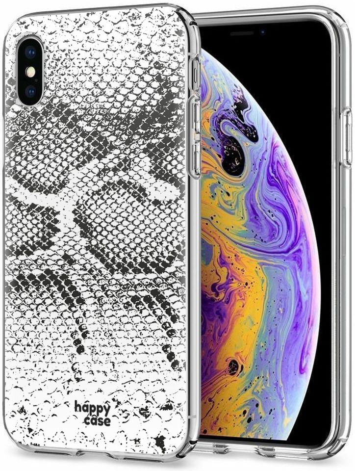 HappyCase Apple iPhone XS Flexibel TPU Hoesje Slangen Print afbeelding 2
