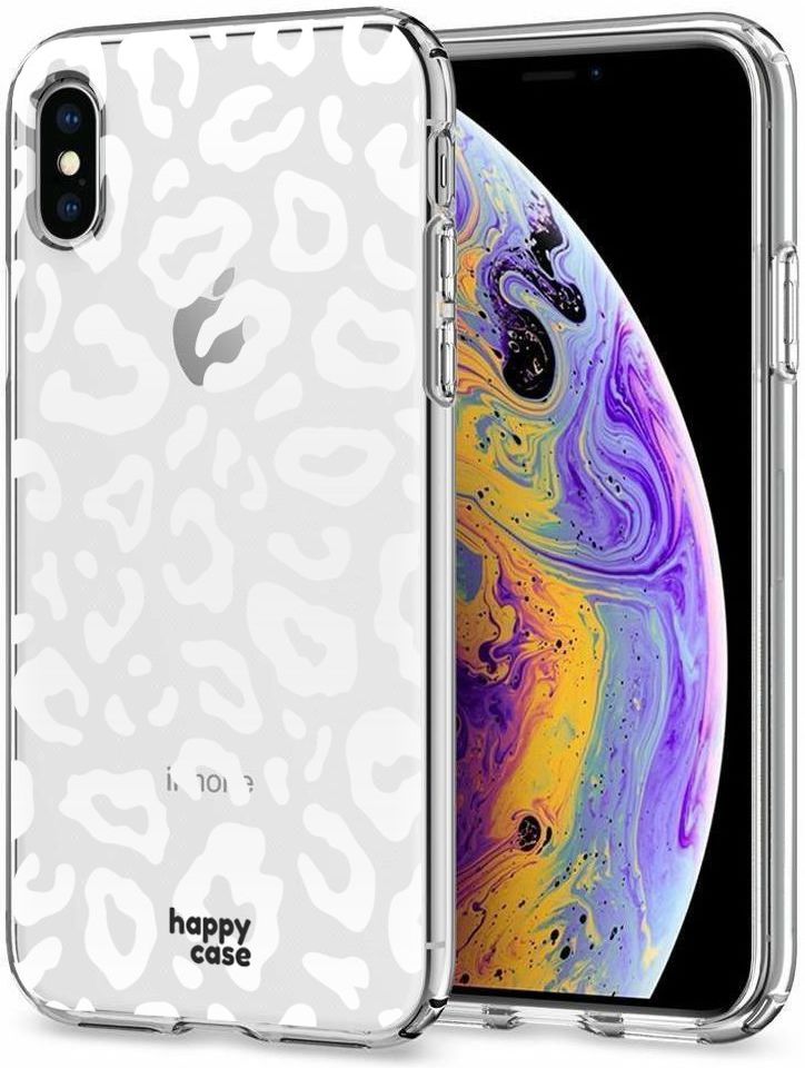 HappyCase Apple iPhone XS Flexibel TPU Hoesje Luipaard Print afbeelding 2