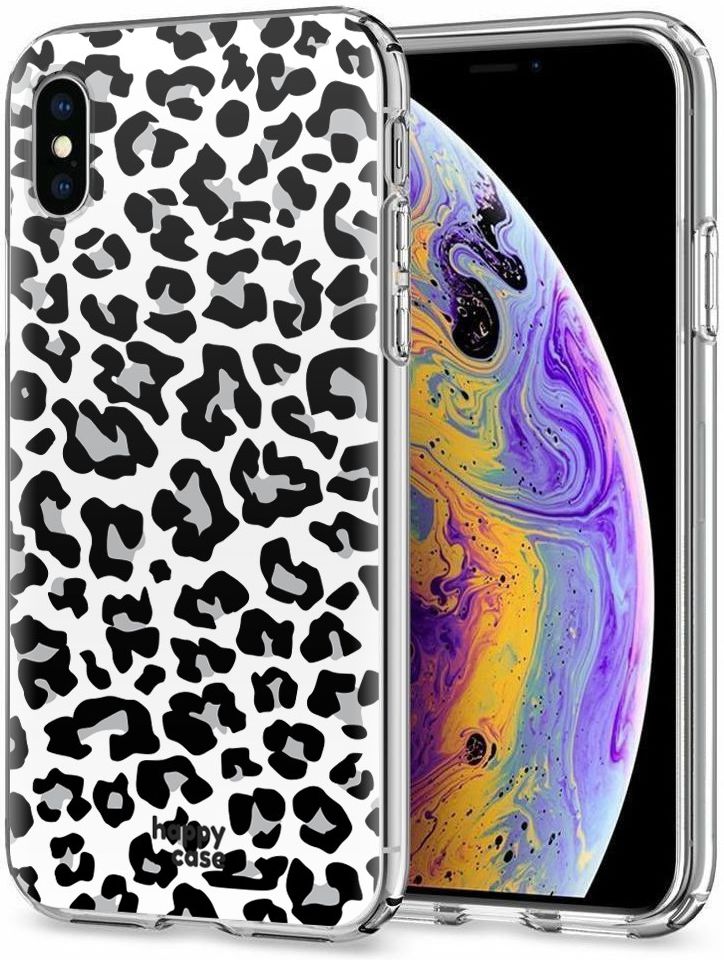 HappyCase Apple iPhone XS Flexibel TPU Hoesje Panter Print afbeelding 2