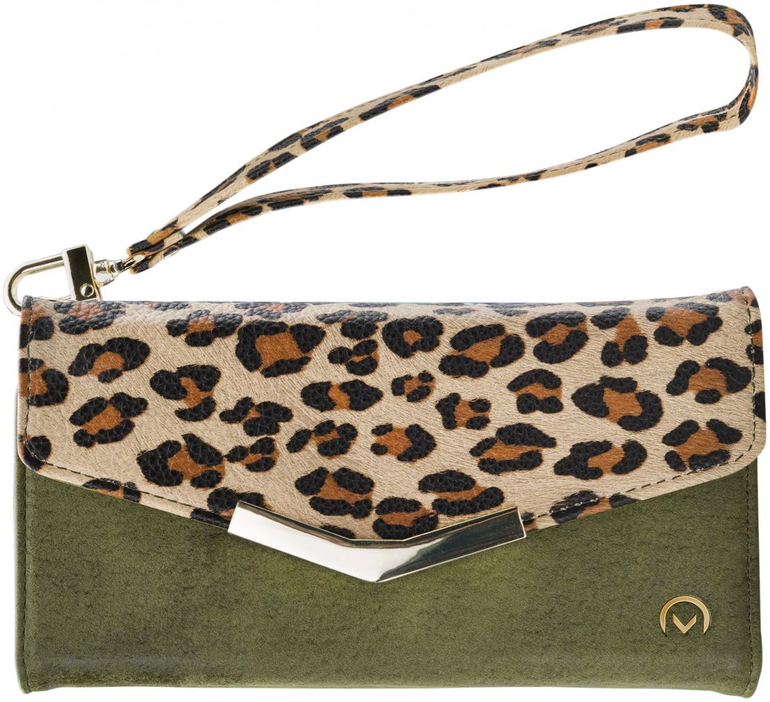Mobilize Velvet Clutch Samsung Galaxy A50 Hoesje Green Leopard afbeelding 2