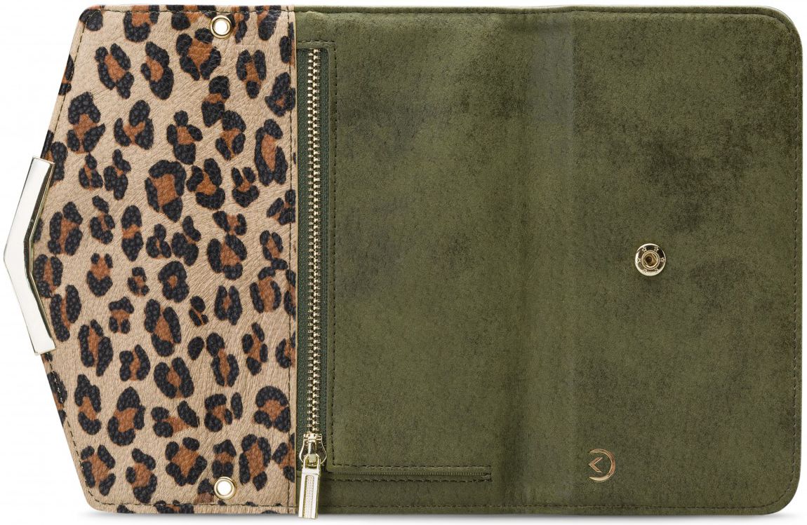 Mobilize Velvet Clutch Samsung Galaxy A50 Hoesje Green Leopard afbeelding 5