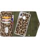 Mobilize Velvet Clutch Samsung Galaxy A40 Hoesje Green Leopard