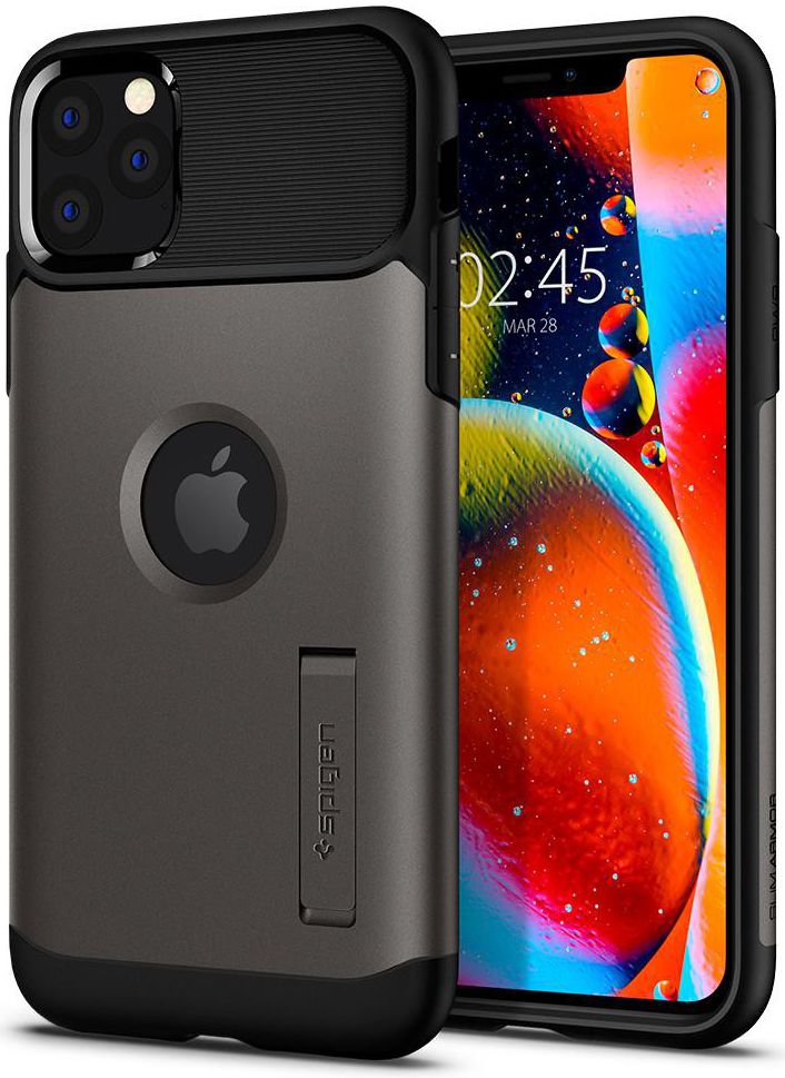 Spigen Slim Armor Apple iPhone 11 Pro Hoesje Gunmetal afbeelding 1