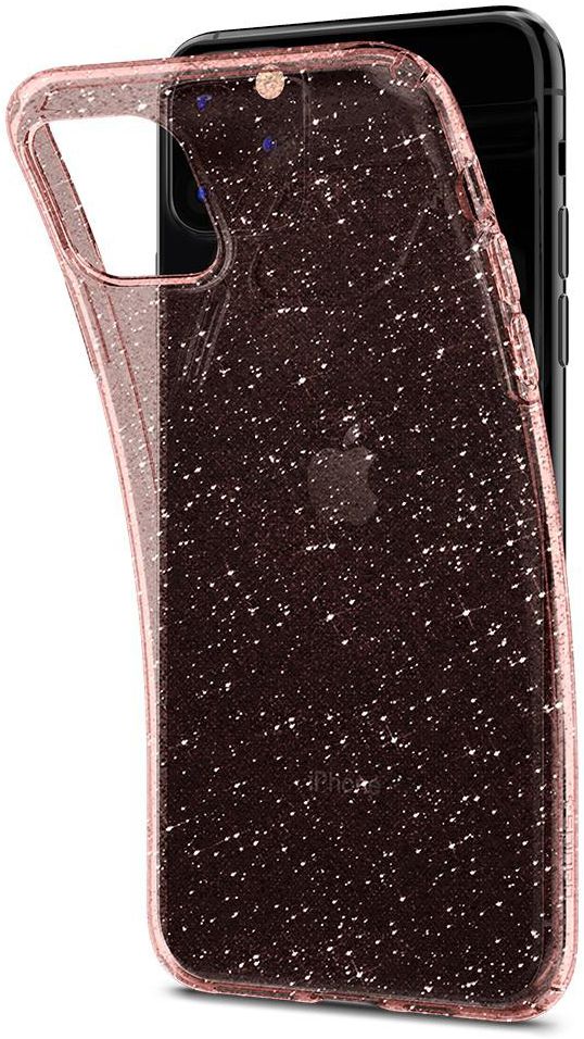 Spigen Liquid Crystal Apple iPhone 11 Pro Hoesje Glitter Roze Goud afbeelding 1