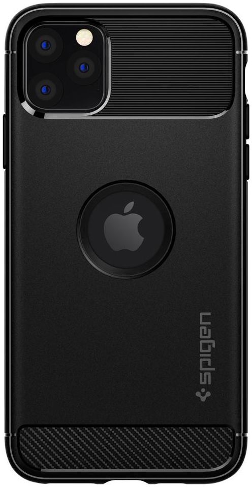 Spigen Rugged Armor Matte Apple iPhone 11 Pro Hoesje Zwart afbeelding 4
