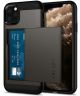 Spigen Slim Armor Card Holder Case Apple iPhone 11 Pro Hoesje Gunmetal
