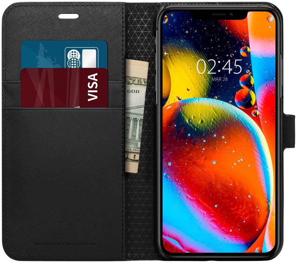 Spigen Wallet S Book Case Apple iPhone 11 Pro Zwart afbeelding 2