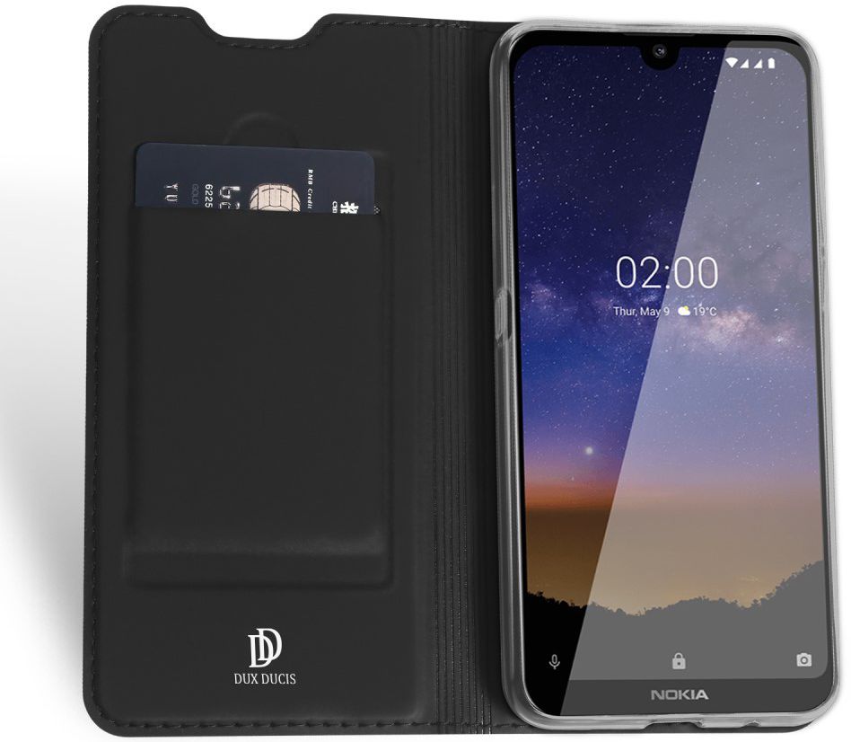 Dux Ducis Skin Pro Series Book Case Nokia 2.2 Hoesje Zwart afbeelding 2