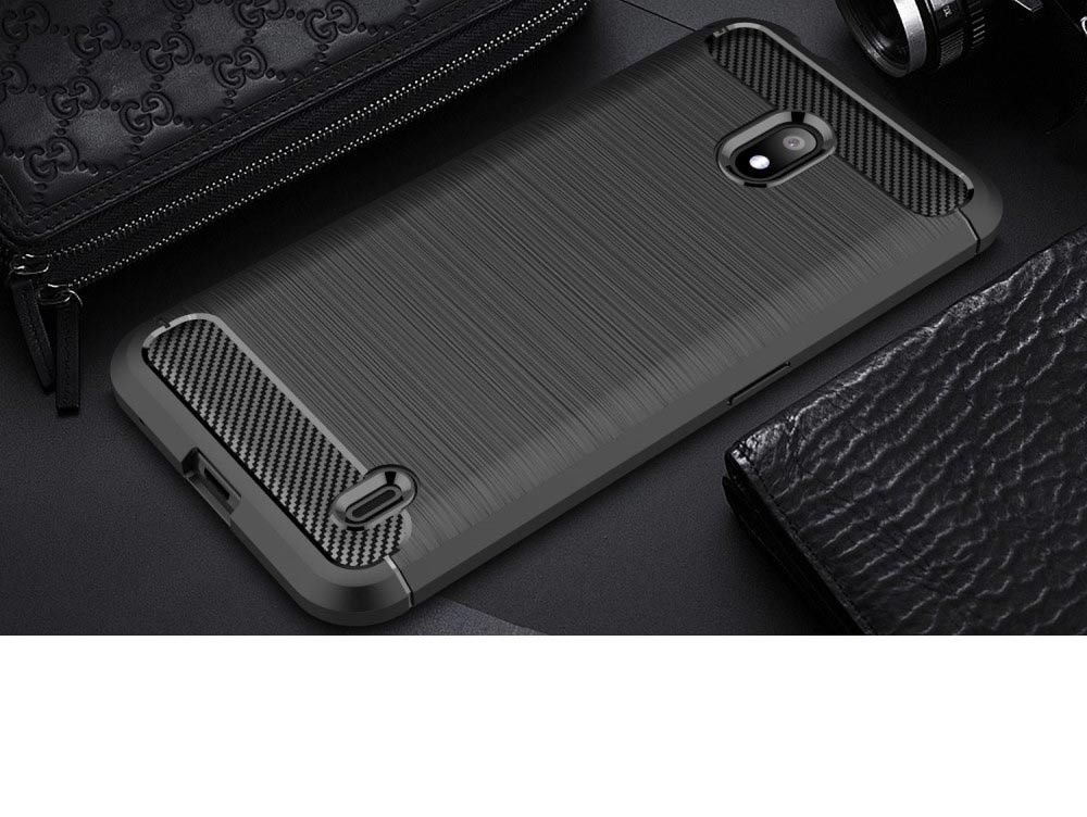 Nokia 2.2 Geborsteld TPU Hoesje Zwart afbeelding 10