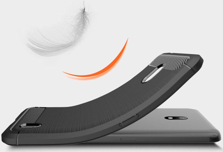 Nokia 2.2 Geborsteld TPU Hoesje Rood afbeelding 6