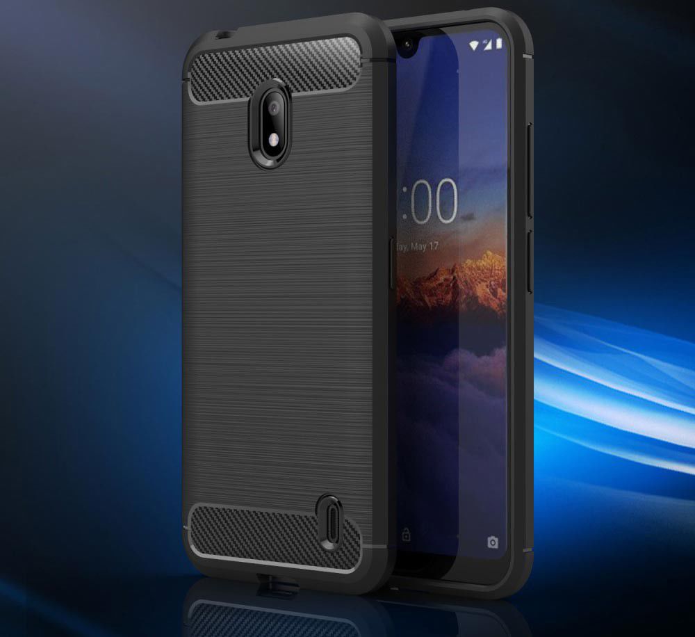 Nokia 2.2 Geborsteld TPU Hoesje Rood afbeelding 7