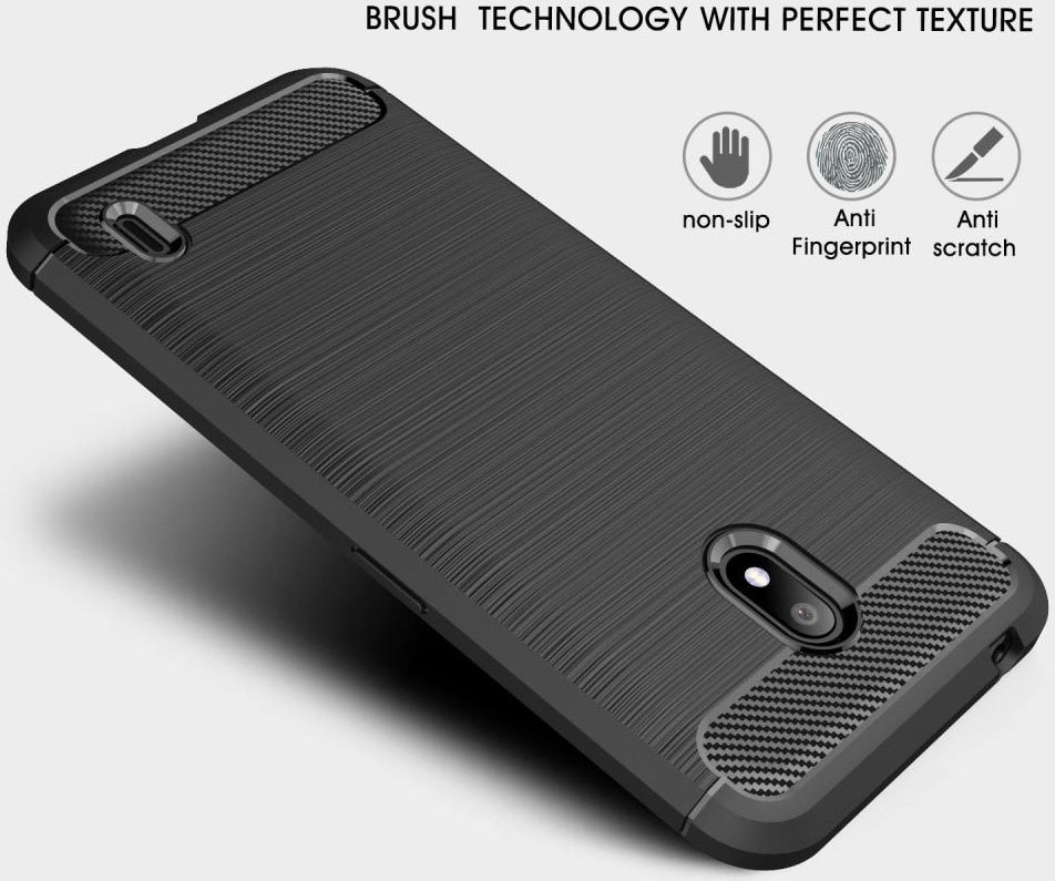 Nokia 2.2 Geborsteld TPU Hoesje Rood afbeelding 8