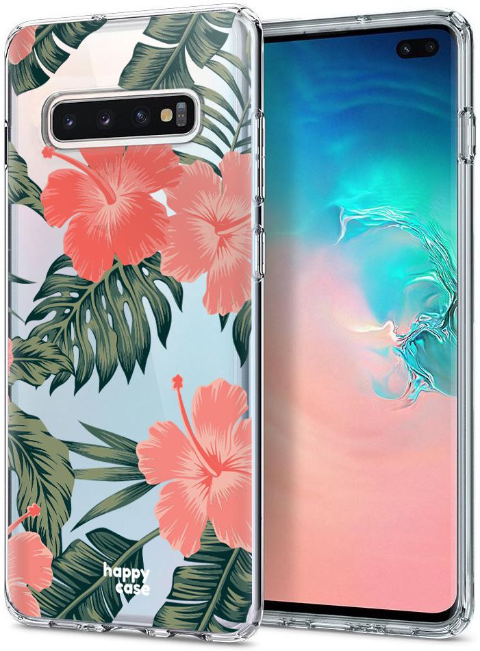 HappyCase Galaxy S10 Plus Flexibel TPU Hoesje Tropic Vibe Print afbeelding 2
