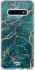 HappyCase Galaxy S10 Plus Flexibel TPU Hoesje Aqua Marmer Print afbeelding 1