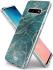 HappyCase Galaxy S10 Plus Flexibel TPU Hoesje Aqua Marmer Print afbeelding 5