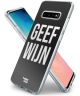 HappyCase Galaxy S10 Plus Flexibel TPU Hoesje Geef Wijn Print